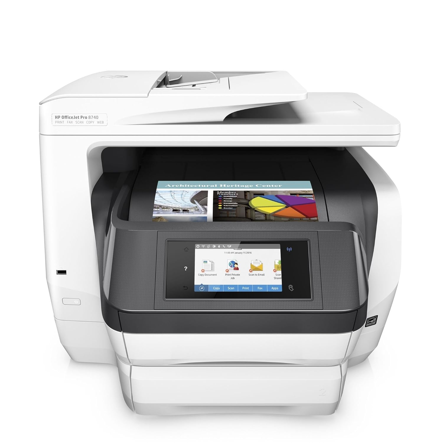Amazon.com: HP OfficeJet Pro 8740 All-in-One Wireless Printer with Mobile  Printing, Instant Ink ready (K7S42A): Office Products