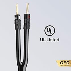 GearIT 10AWG Speaker Cable Wire with Gold-Plated