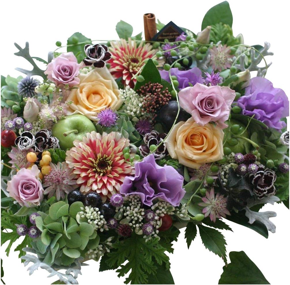 Amazon 生花 マルチカラー店長おまかせアレンジメント フラワーギフト 生花 誕生日祝い 結婚記念日 結婚祝い お祝い プレゼント ギフト Pr Br Non フラワーアレンジメント オンライン通販