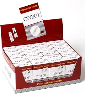 Ceybot, Filtro extra fuerte para tabaco y cigarrillos - Caja de 24 ...