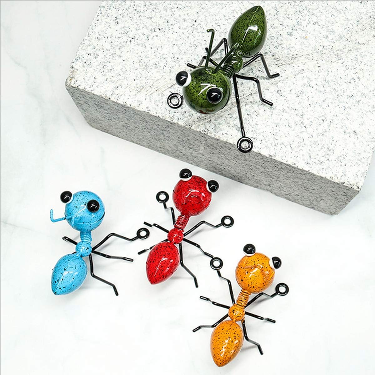 Aifeer Set of 4 Colorful Metal Ant Wall Decor Wall Art Decoration
