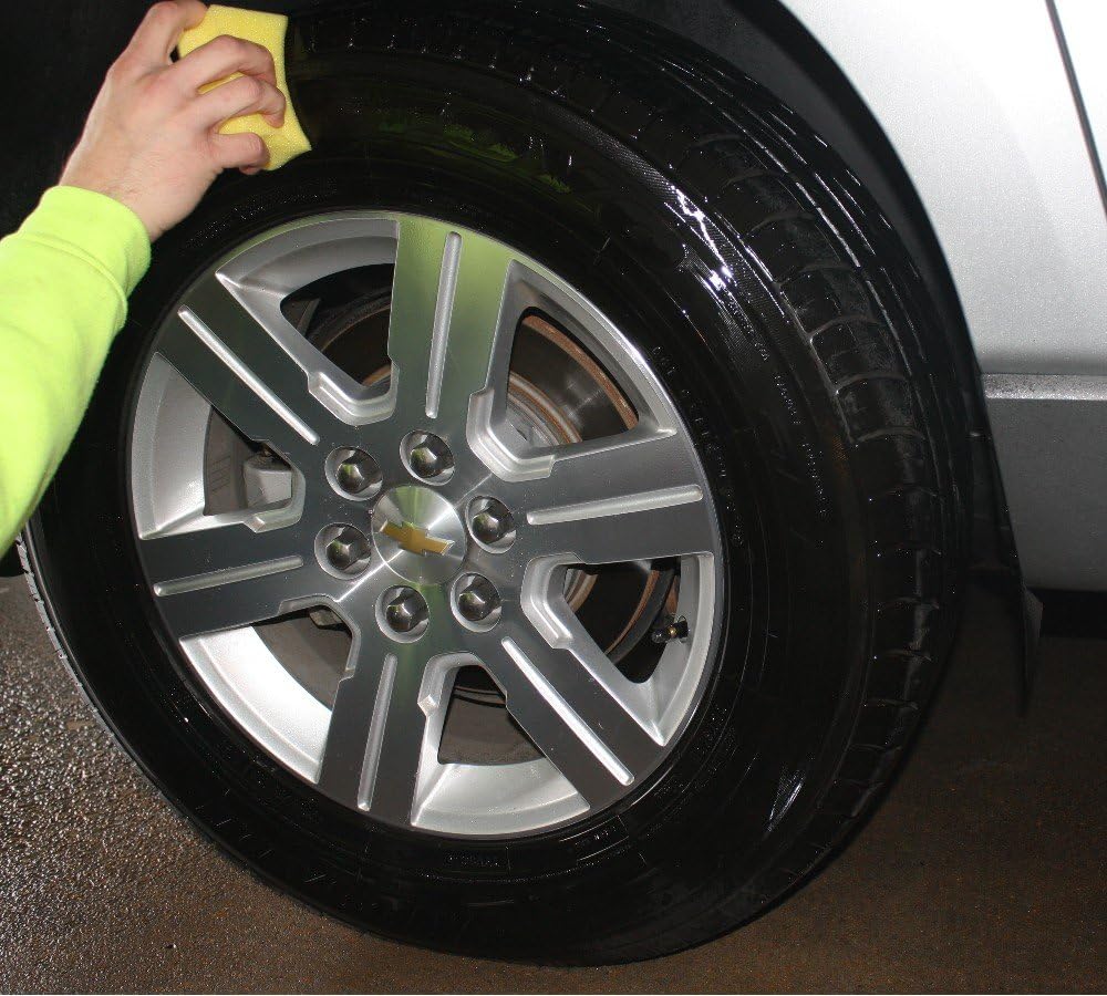 3D Universal Protectant Tire Dressing - 1 Gallon | Long Lasting, High Shine, Wipe On Tire Gloss | Non-Greasy Water Based Protectant | Made in USA | All Natural | No Harmful Chemicals: Automotive
