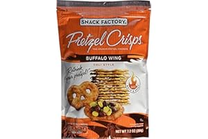 SNACK FACTORY, PRETZEL CRISPS, BUFFALO WING, 7.2OZ POUCH (PACK OF 4) BY PRETZEL CRISPS … Snack Factory, Pretzel Crisps, Buffalo Wing, 7.2oz Pouch (Pack of 4) by Pretzel Crisps