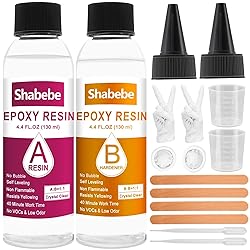 Epoxy Resin, 8.8OZ Resin Kit, Epoxy Resin Crystal
