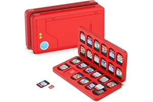 GeeRic 24 Slot Game Card Storage Case Compatible with Switch, Portable Game Card Storage Cartridge with Switch, Games Cartrid