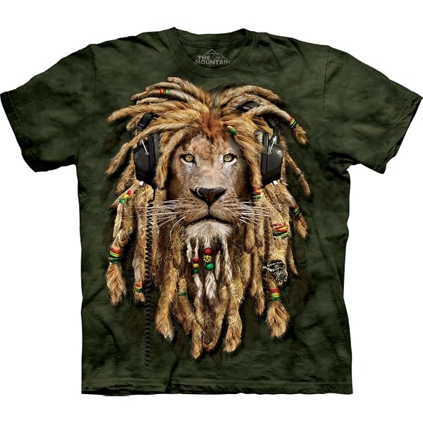 The Mountain Men's DJ Night T-Shirt - 3D Graphic Print, 100% Cotton, Hand-Dyed, Made In USA - View #8