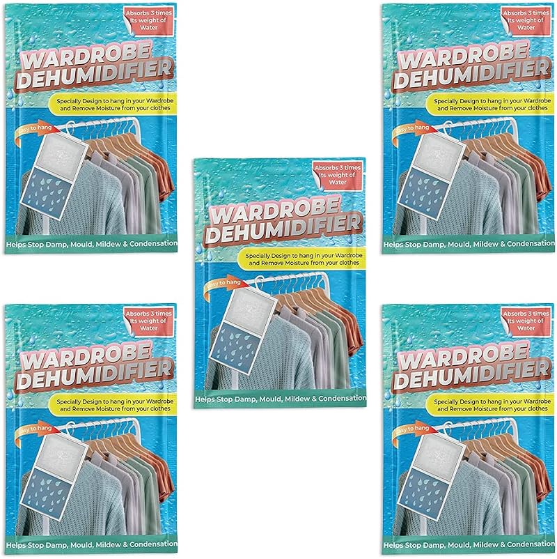 ACCURATE 210g Hanging Wardrobe Dehumidifier Moisture Absorber Damp Mould 5