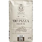 QuuQ 00 Pizza Flour 2 Pack 8.8 lb (4 kg), Type 00 Flour, Neapolitan Style, Ultra Fine Grind, Unbleached Unbromated Non-GMO Enriched Wheat Flour, Wood Fired and Home Oven Baking