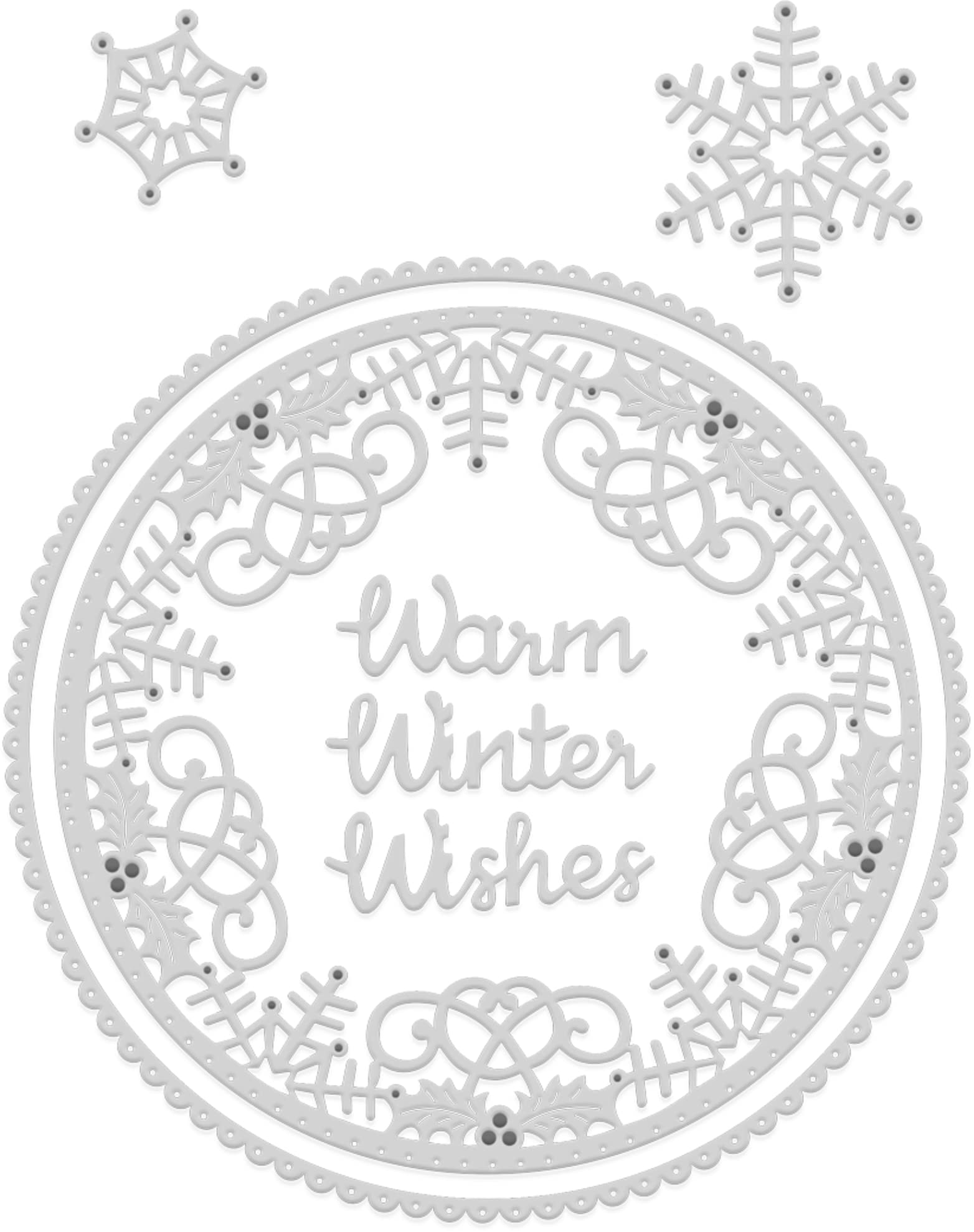 Cutting Die Warm Winter Wishes Frame
