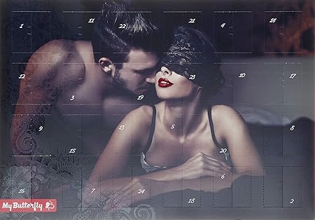 Roth R80252 Erotik-Adventskalender Sinnliche Momente Adventskalender, Sortiment aus Verschiedenen Materialien, Bunt, 50 x 35 