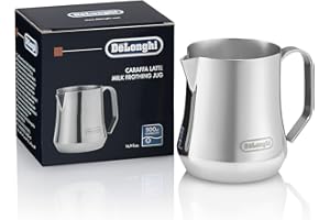 De'Longhi Milk Frothing Pitcher, Stainless Steel, 500ML - DLSC069