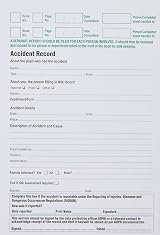 VSafety GDPR Compliant Pupil Accident Report Book A5 - Updated 2018 view 2