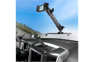 WXRYLYN 2018 RAM Dash Mount Phone Holder for 2013-2018 Truck Ram 1500 2500 3500 Metal Dash Platform Phone Mount Phone Holder Ram Cell Phone Mount