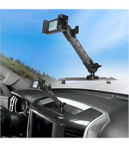Car Phone Holder For 2019 2020 2021 2022 2023 2024 2025 2026 Dodge Ram 1500 2500 [5 & 8.4 Inch Screen] Trucks Pickup Auto Accessories Navigation Bracket Interior Decoration Mobile Cell Mount Case