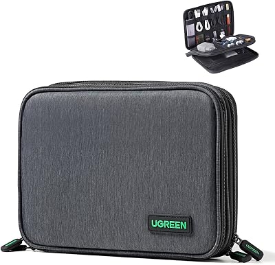 UGREEN Travel Cable Organizer Large Capacity Tech Pouch for Gadgets