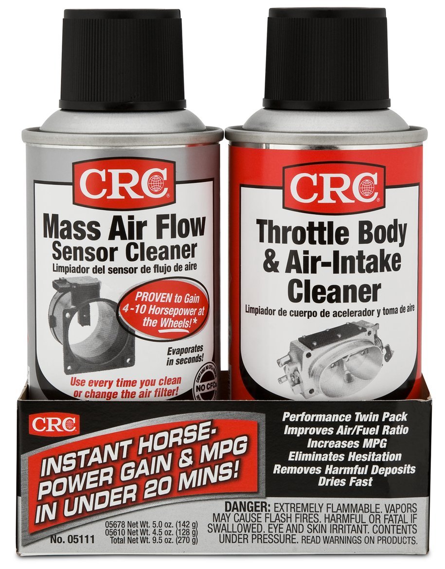 CRC MAF & Throttle Body Cleaner Twin Pack – Restore Engine Performance & Fuel Economy
