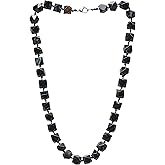 Handmade Natural Gemstone Beaded Necklace for Women - 11mm Faceted Rose Quarts, Tiger Eye, Green Eventurine, Gemstone Healing Crystal Necklace - Gift Boxed Ideal Gift for Her