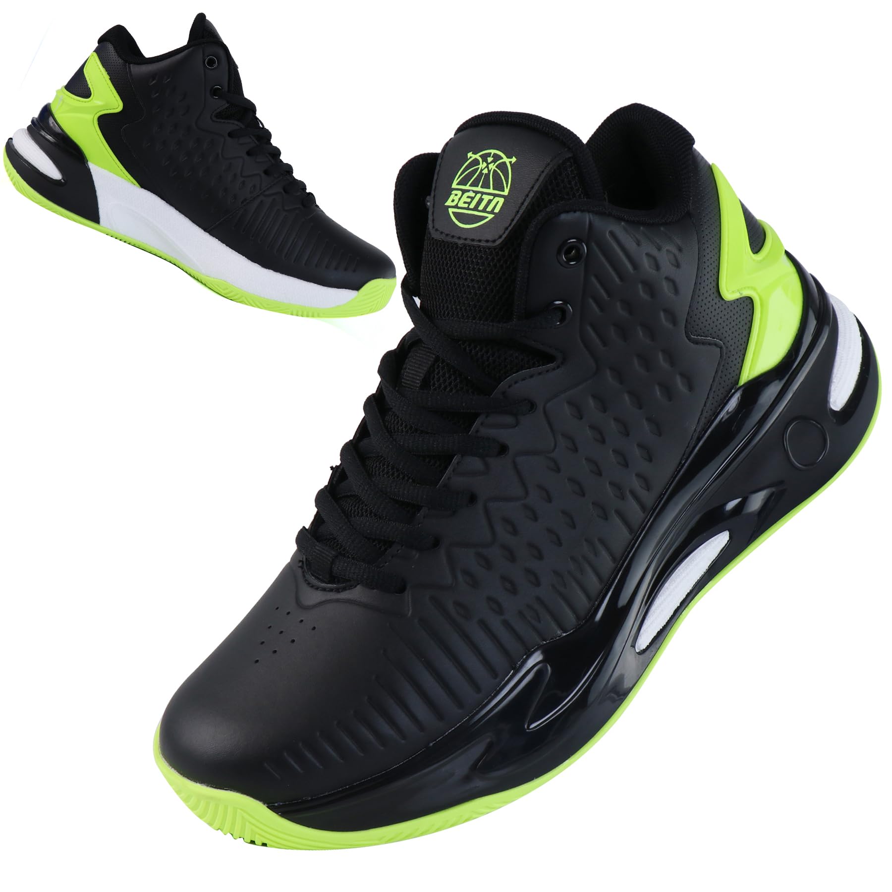 Zapatos de baloncesto Beita para hombre, zapatillas de deporte de moda de parte superior alta, zapatos deportivos transpirables de Streetball, amortiguación antideslizante
