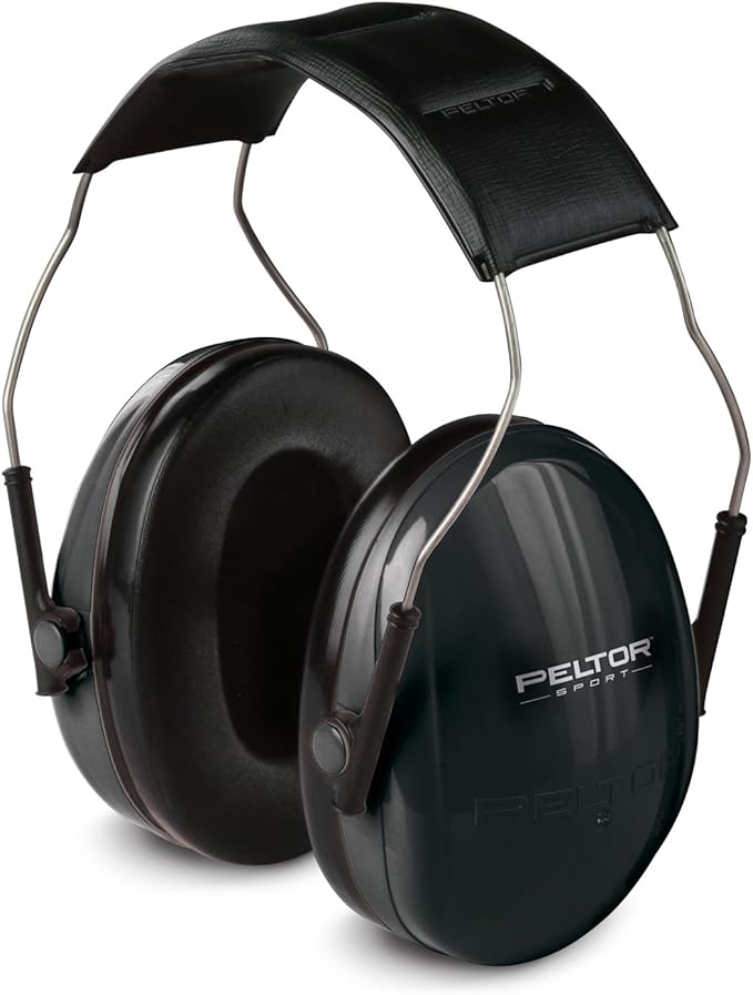 3M Peltor Sport Small Hearing Protector, Black, NRR 20 dB, Junior and