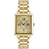 Miykon Dainty Watches for Women - Small Face Square Womens Watch with Genuine Crystals, Classic Luxury Style Bracelet Watch for Petite Thin Wrists, Cute & Unique - Japanese Quartz, Waterproof to 100ft