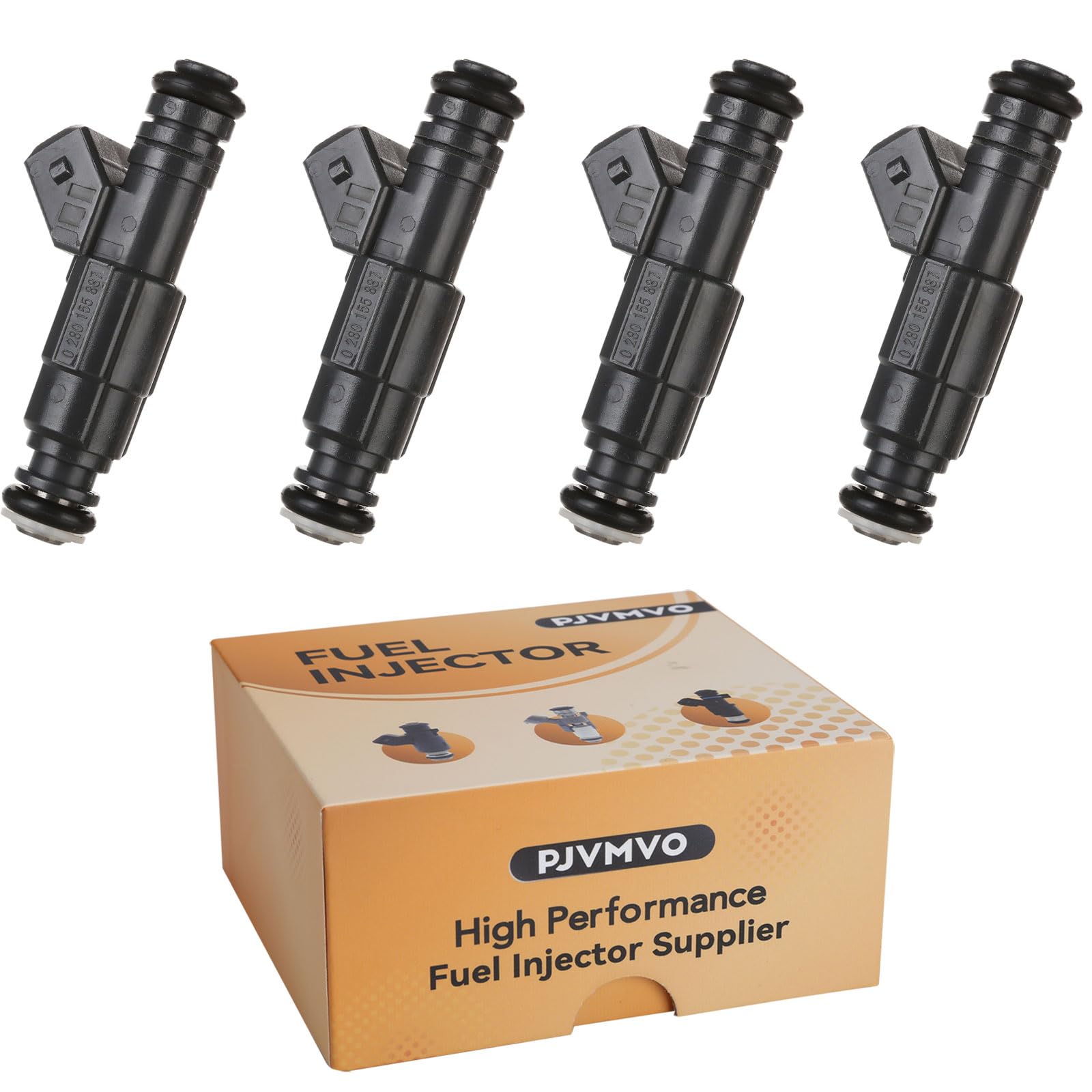 Photo 1 of 0280155887 Fuel Injectors,Compatible with/Ford 2.0 Escape Focus Contour Escort 2000-2004,Compatible with/Mercury 2.0L Cougar Mystique 2001-2002 |4 Holes| |Set of 4|
