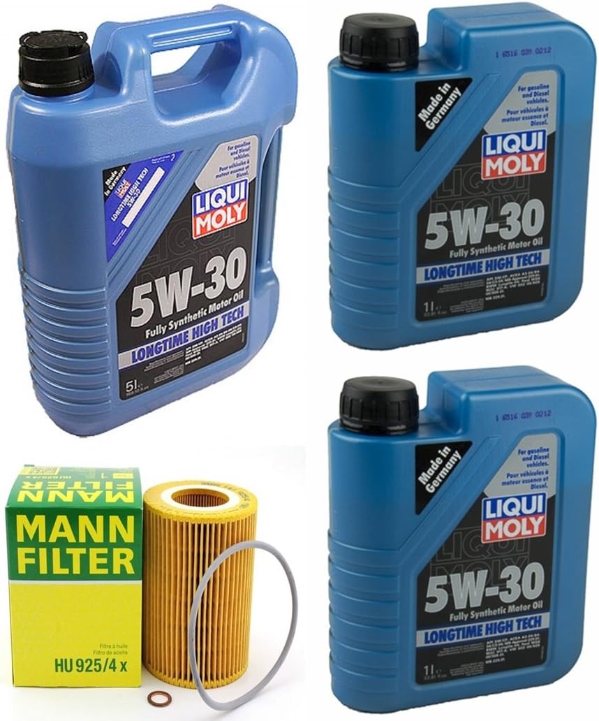 Amazon Com Mann Oil Change Kit W Filter Hu925 4x Liquimoly 5w 30 Compatible With Bmw E36 E39 E46 E83 96 06 Automotive