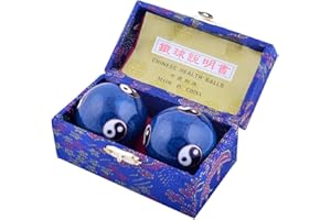 FENGSHUISALE Feng Shui Exersice Stress Relief Balls,1.65inch ,Set of 2(4.2cm)
