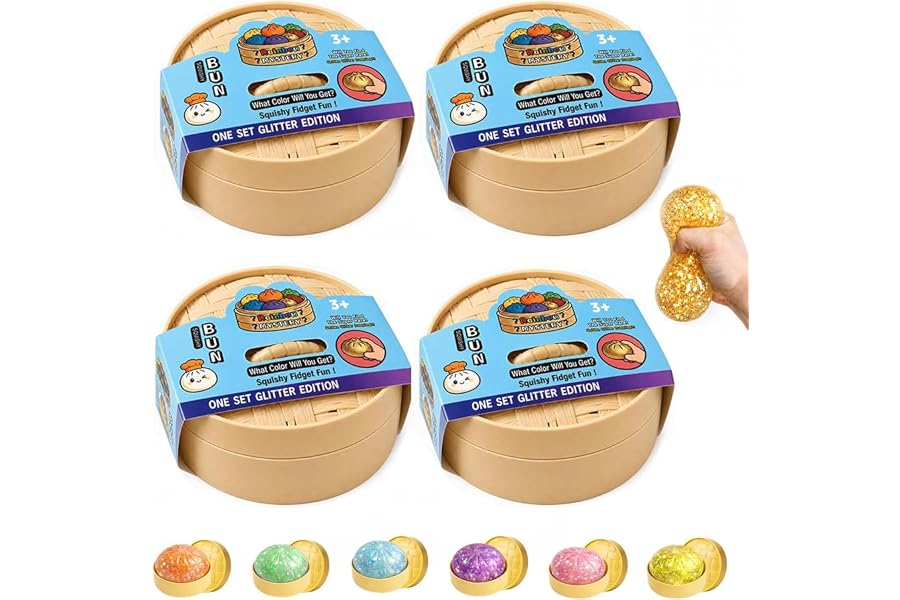 Squishy Toy 4PCS Squeeze Dumpling Rising Stress Ball | Mystery Box Stress Relief Toy