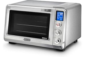 De’Longhi Convection Toaster Oven, 24L Digital with 8 Cooking Functions: Convection, Toast, Bake, Defrost, Pizza, Cookies, Ke