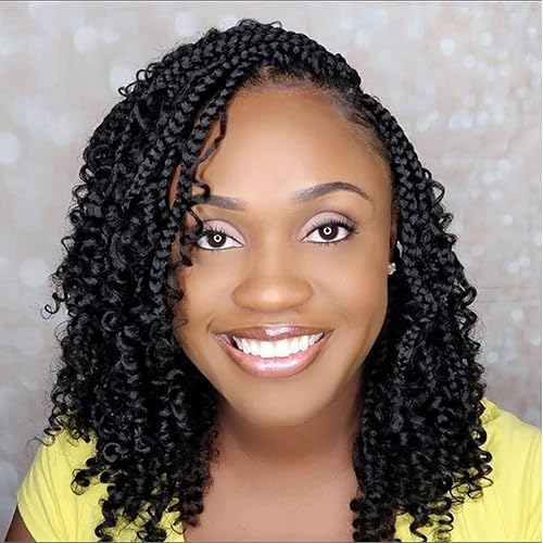Goddess Box Braids Crochet Hair 10 Inch 1 Pack Pre-looped Bohemian ...