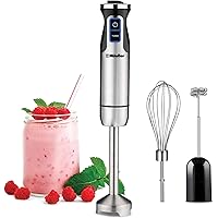 Mueller Austria Ultra-Stick 500 Watt 9-Speed Immersion Multi-Purpose Hand Blender Heavy Duty Copper Motor Brushed 304…