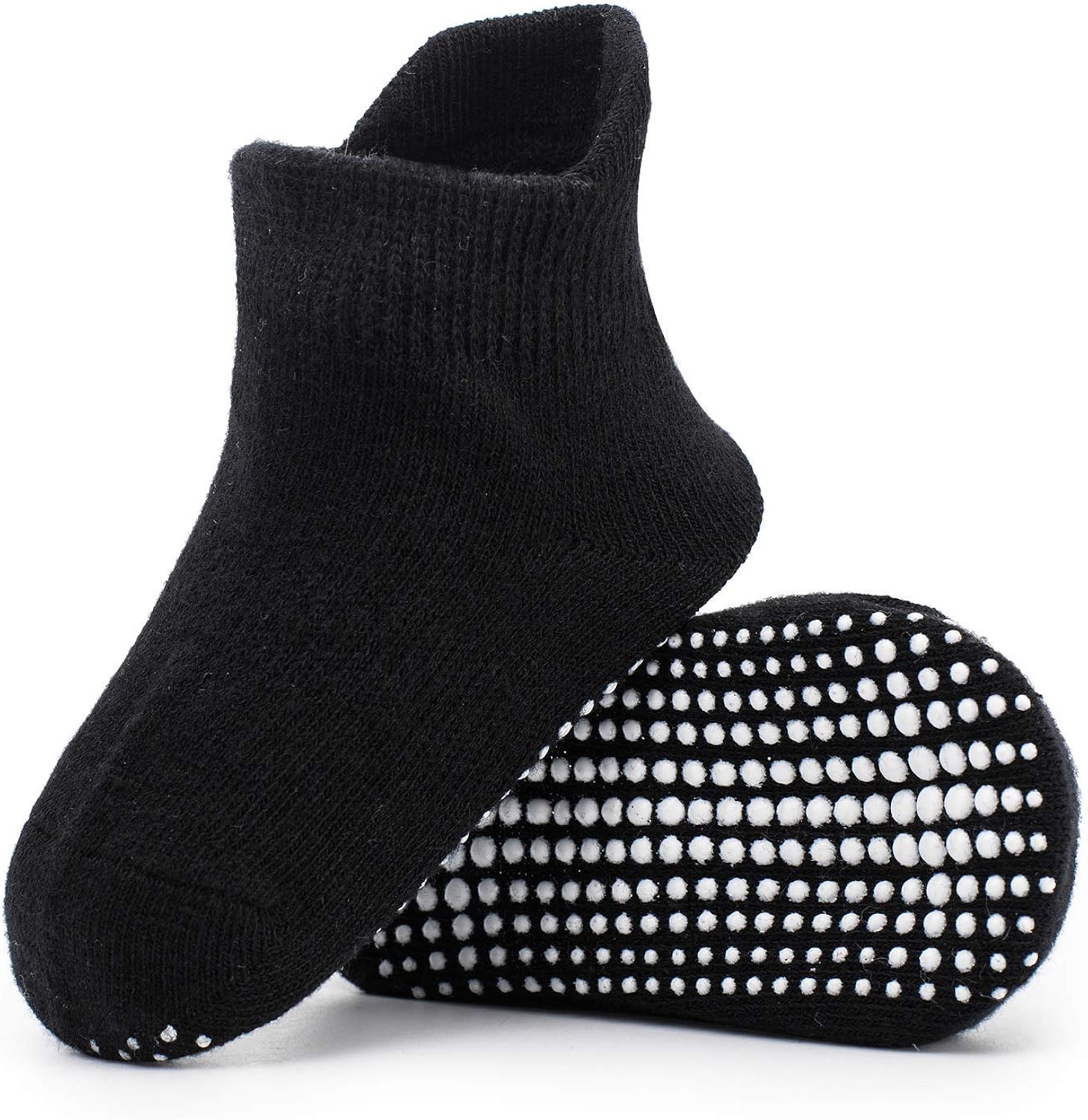 Zaples Baby Non Slip Grip Ankle Socks with Non Skid Soles for Infants Toddlers Kids Boys Girls: Clothing