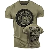 Squat Bench Deadlift Workout Shirt for Men Funny Gym Lifting Motivational Sayings