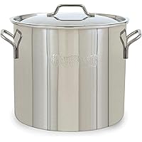 Bayou Classic Bayou Stainless Brew Kettle, 30 quart, Stainless Steel