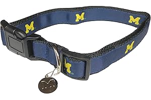 PRO SPORT BRAND College Pet Dog Collars (Small, Michigan)