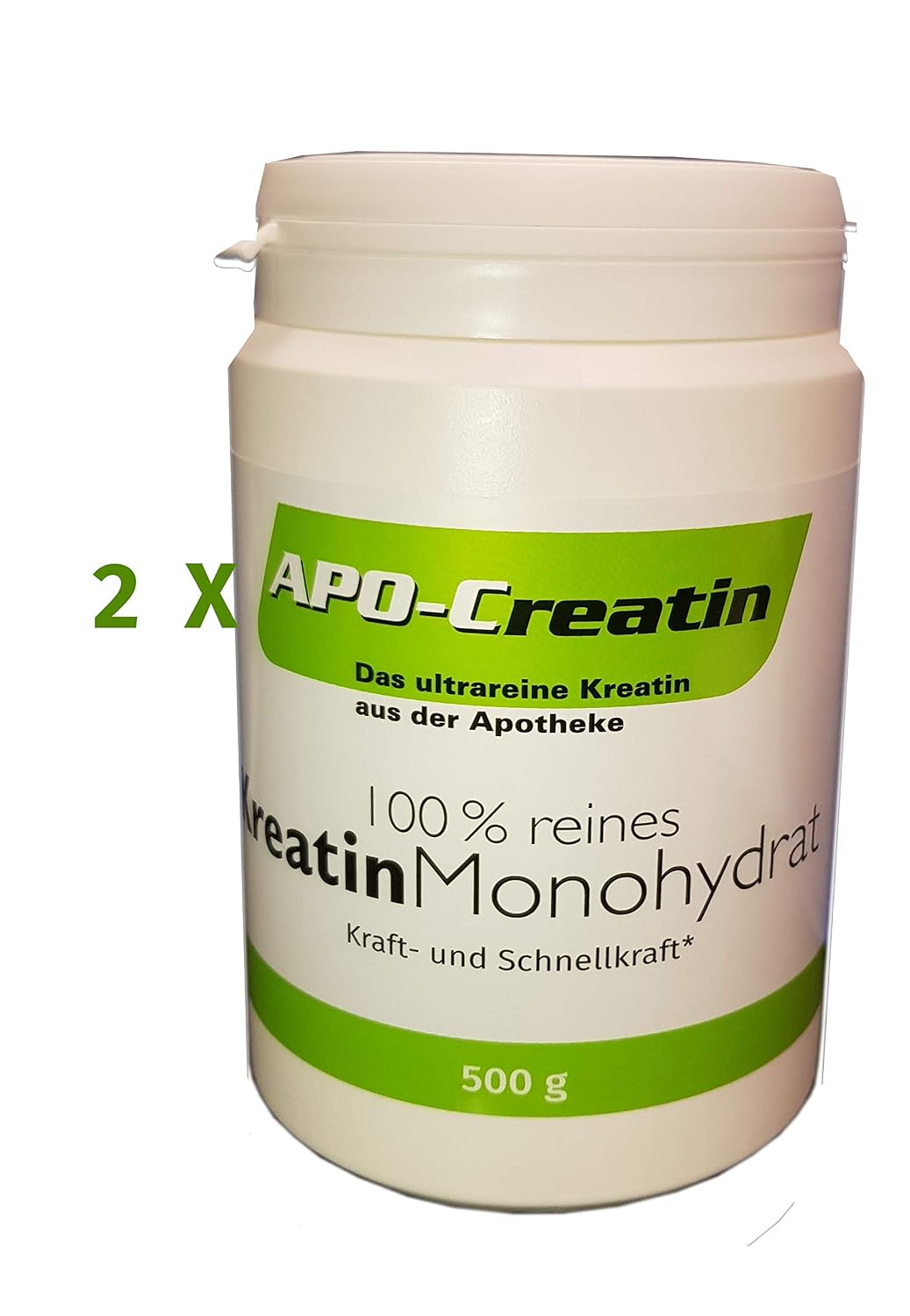 Apo Creatin Pulver 2 X 500 G Hochdosiert Reines Kreatin