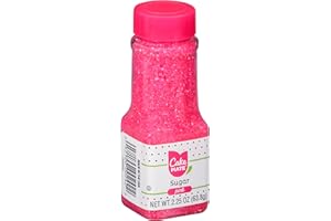Cake Mate Pink Crystal Sprinkles Decors – Edible Pink Crystal Sugar Sprinkles for Cupcakes, Cakes, Cookies & Desserts – Perfect for Cake Decorating, Birthday Parties, and Special Occasions (2.25 oz.)