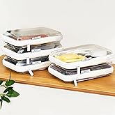 Clear Zipper Pouches Hard Shell - Transparent Storage Bins for Home Organization - Stackable Zippered Pencil Case to Organize Playroom Toy Bin - TSA Approved Toiletry Bag Travel Bags for Toiletries