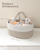 Maliton Nappy Caddy Large Newborn Essentials Diaper Organizer view 4