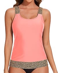 Aqua Eve Tankini Tops for Women Swimwear Top Only