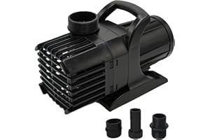 HALF OFF PONDS Submersible Water Pump, 3,000 GPH Pond Pump with 33FT Power Cord and 19FT Max Head, 192W Ultra Quiet Energy Efficient Pump for Koi Pond, Fountain, Waterfall, Water Garden, Skimmer