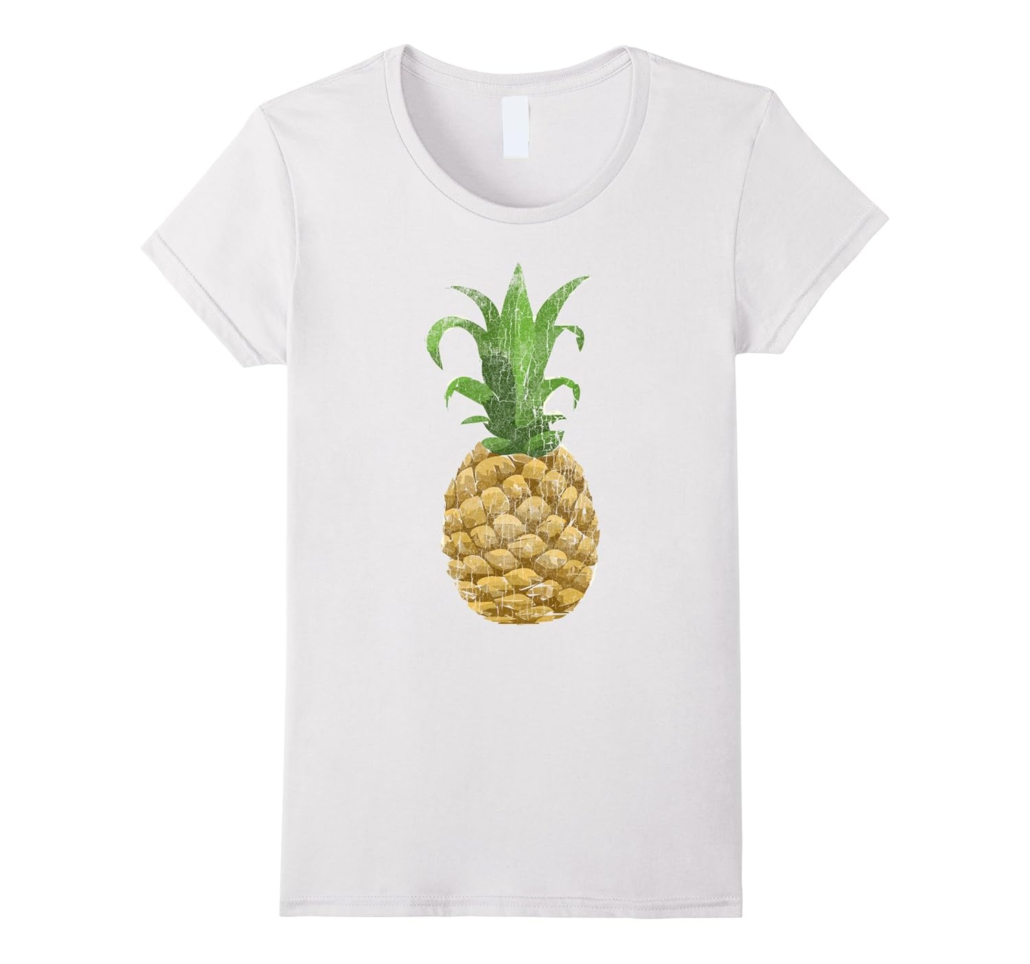 Retro Pineapple Ananas Palm Tropical Design Beach Tshirt Tee