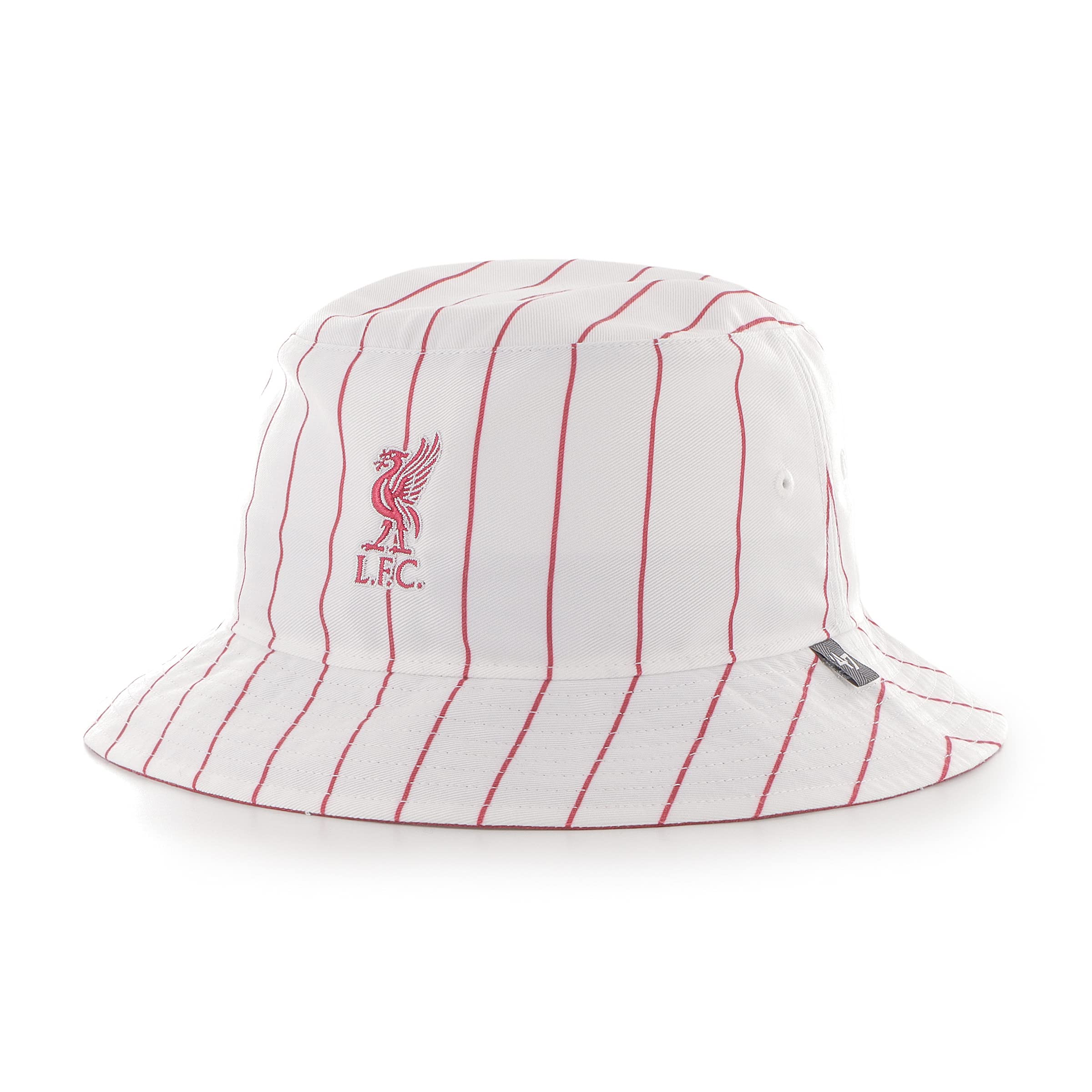 Liverpool 47 Brand Bucket Hat White Red Pinstripe - M/L