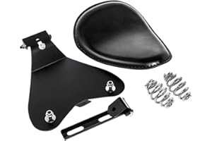REMAIW MOTO 3 Leather Solo Seat with Spring Bracket Kit for Sportster XL 1200 883 48 Chopper Bobber Seats Custom