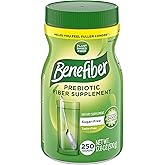 Benefiber Daily Prebiotic Fiber Supplement Powder for Digestive Health, Unflavored - 250 Teaspoons (17.6 Ounces)