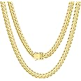 Nuragold 14k Yellow Gold 7mm Solid Miami Cuban Link Chain Necklace, Mens Jewelry Box Clasp 20" 22" 24" 26" 28" 30"
