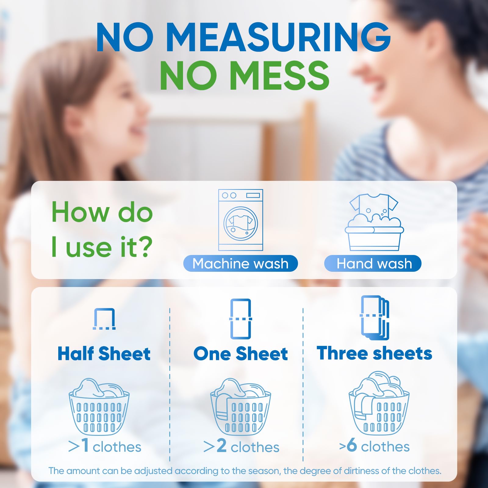 Diesetsr Laundry Detergent Sheets 150 Counts Travel Laundry Sheet ECO-friendly, 300 Small Loads Plastic-Free Clothes Washing Soap-Fresh Linen