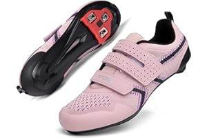 Unisex Road Bike Cycling Shoes Compatible with Peloton SPD - Indoor Outdoor Road Cycling - Lightweight Spinning Shoes
