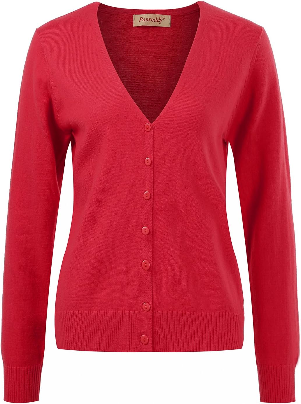 Panreddy Women's Wool Cashmere Classic Cardigan Sweater