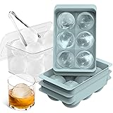 WIBIMEN Large Ice Cube Molds, Big Round Whiskey Ice